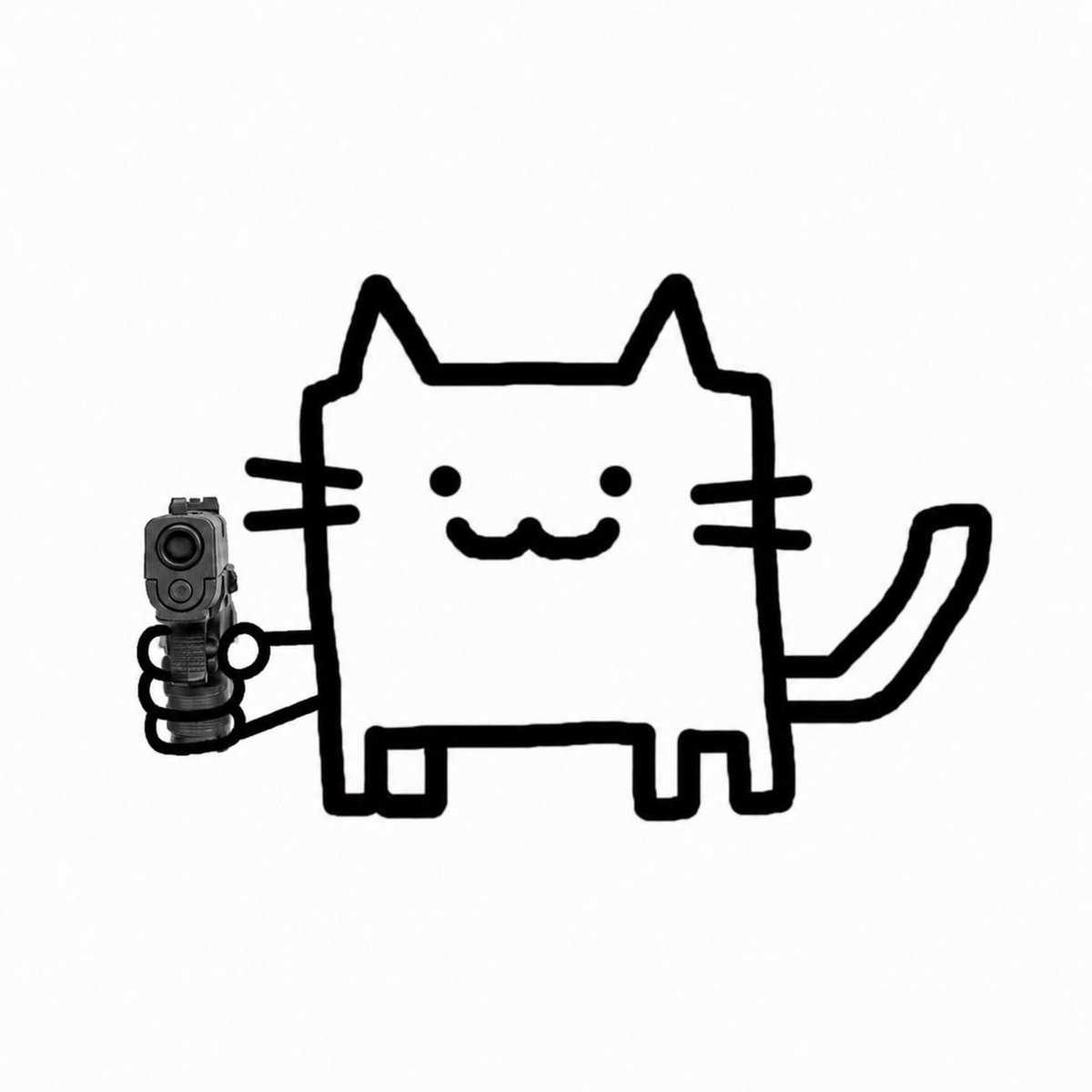 Stickcat doodle posted by @AnanazAnanaz